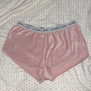 Victoria's Secret Blush Velvet Lounge Shorts